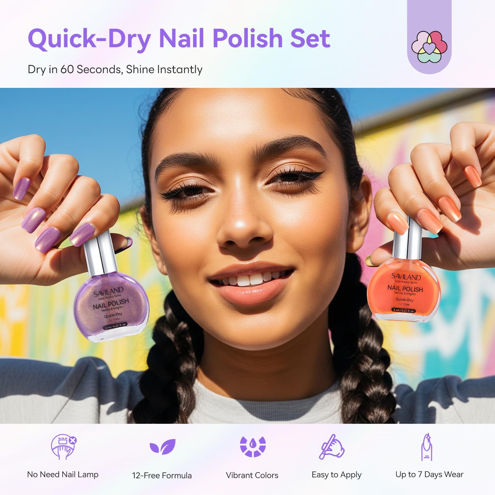 SAVILAND Kit smalto per unghie Color Artistry 05
