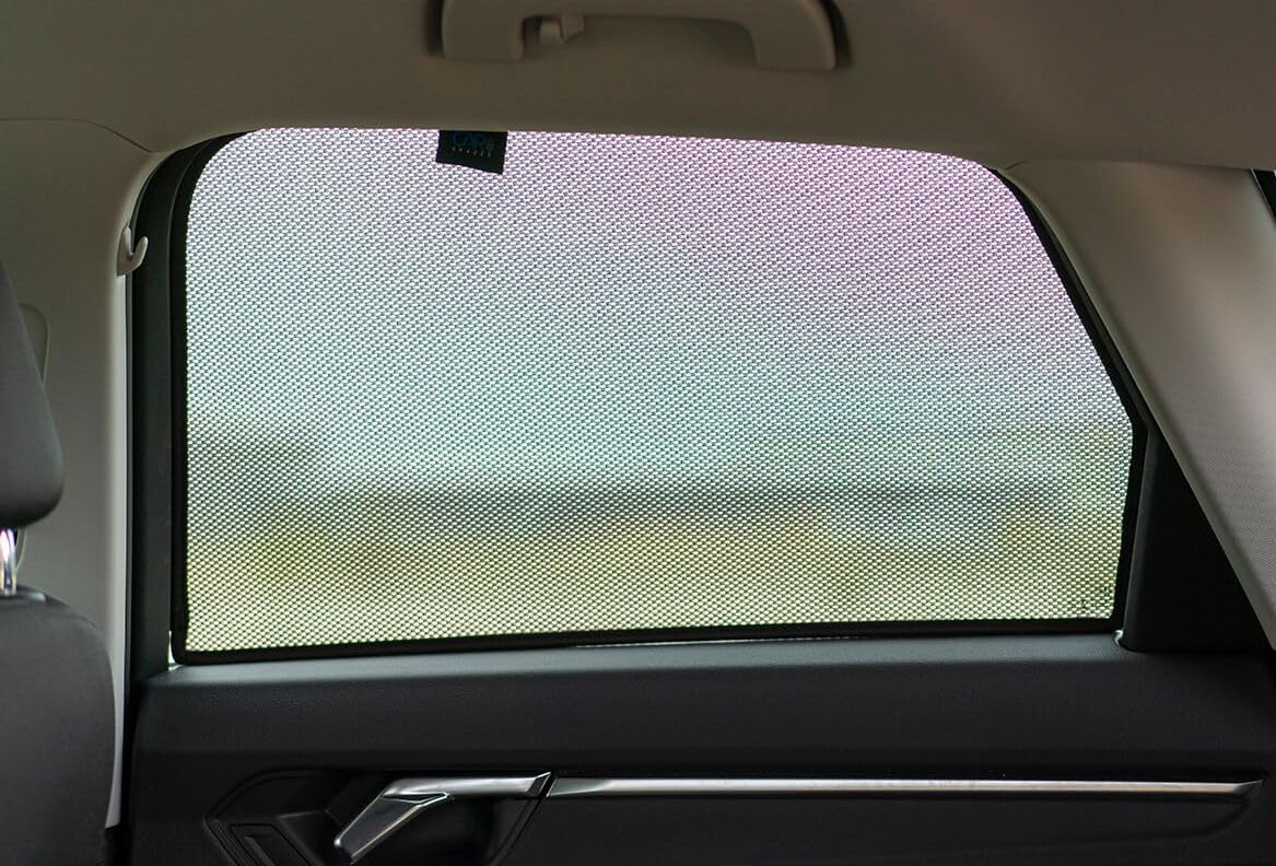 CAR SHADES Set (Porte Laterali Posteriori) Compatibile con Audi Q3 (F3B) 2019- (2-Parti) Tendine Parasole su Misura