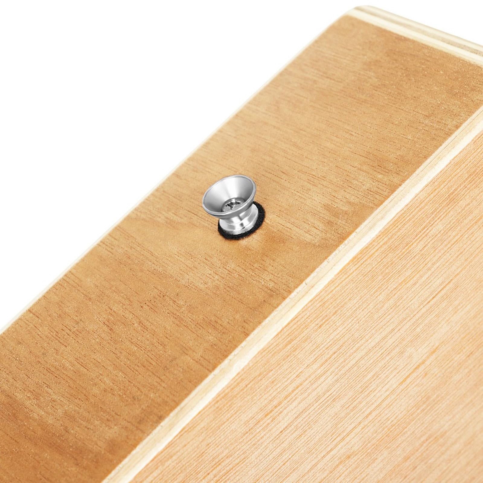 Scatola da viaggio portatile Drum Box Tamburo in legno Tamburo a mano piatta in legno strumento a percussione Tamburo con corda regolata