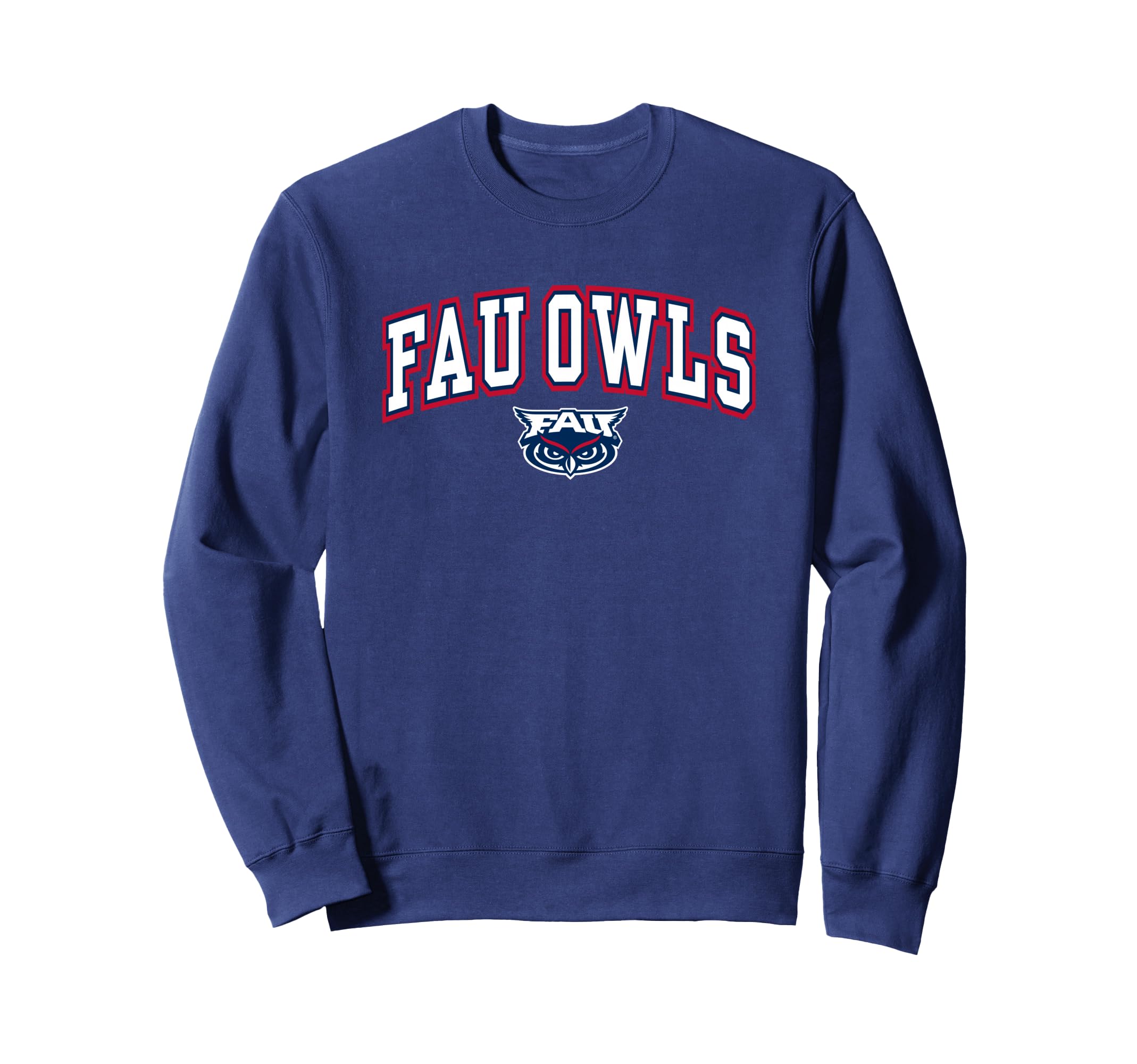 Florida Atlantic Owls Arch Over Navy Sweatshirt