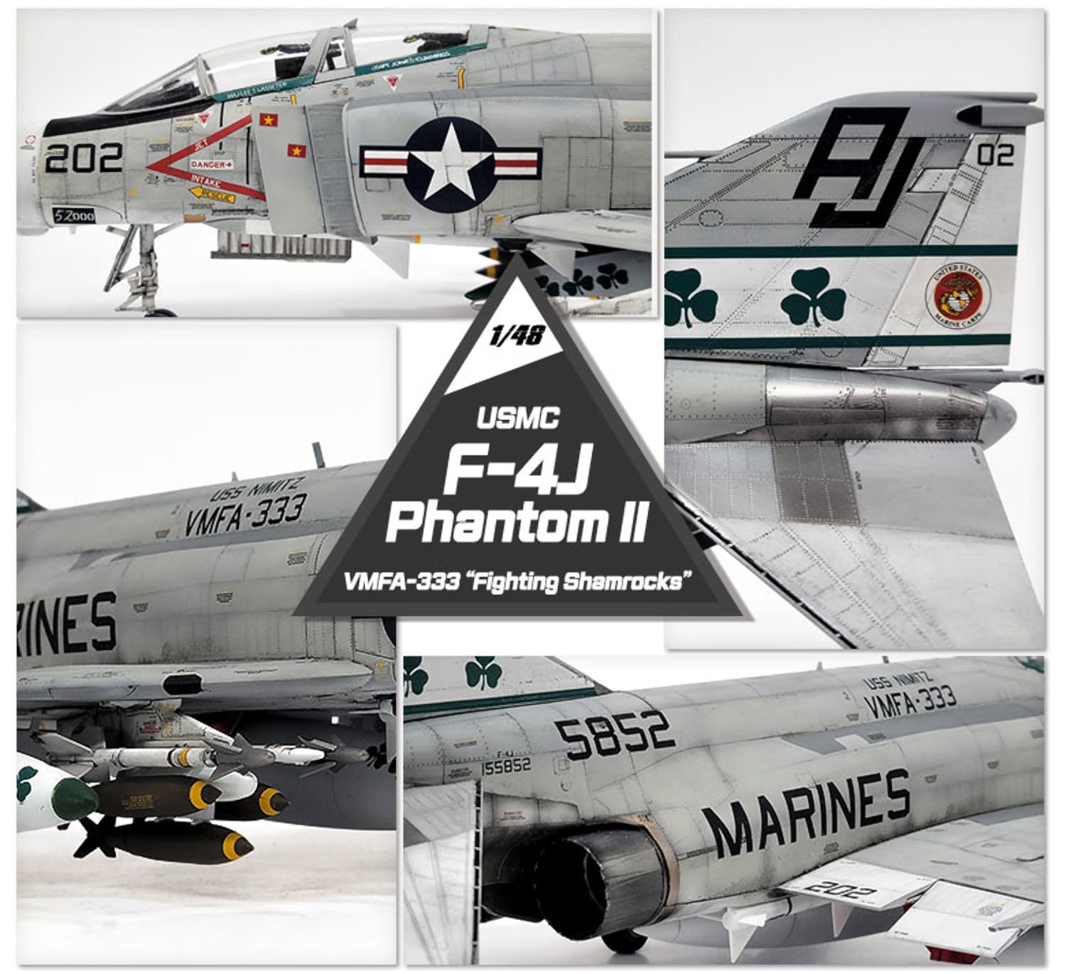 Amazon | アカデミー 1/48 アメリカ F-4J ファントムII VMFA-333