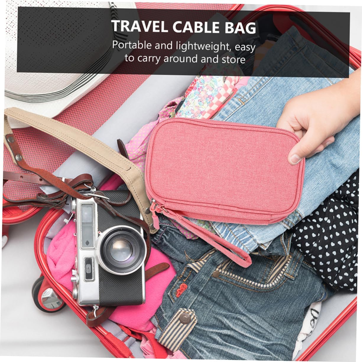 Gadpiparty 3pcs Storage Accessory Organizer Electronics Case Electronic Organizer Cord Organizer Electronics Accessories Organizer Bag Cable Management Case