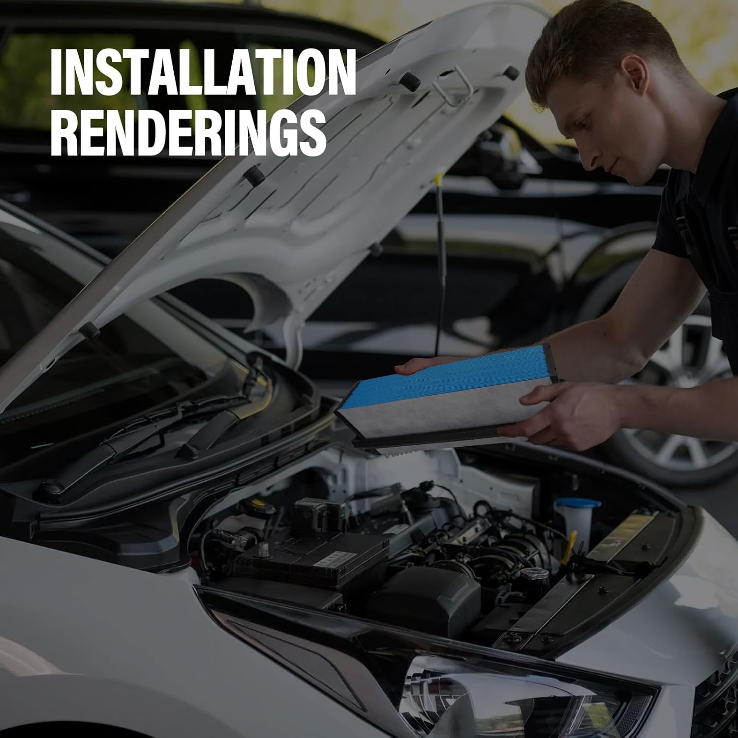 Engine Air Filter Compatible With Freightliner Cascadia 2018 2019 2020 2021 2022 2023 03-42776-010 0342776010