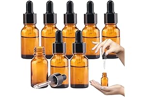 Leakproof Amber Glass Dropper Bottles