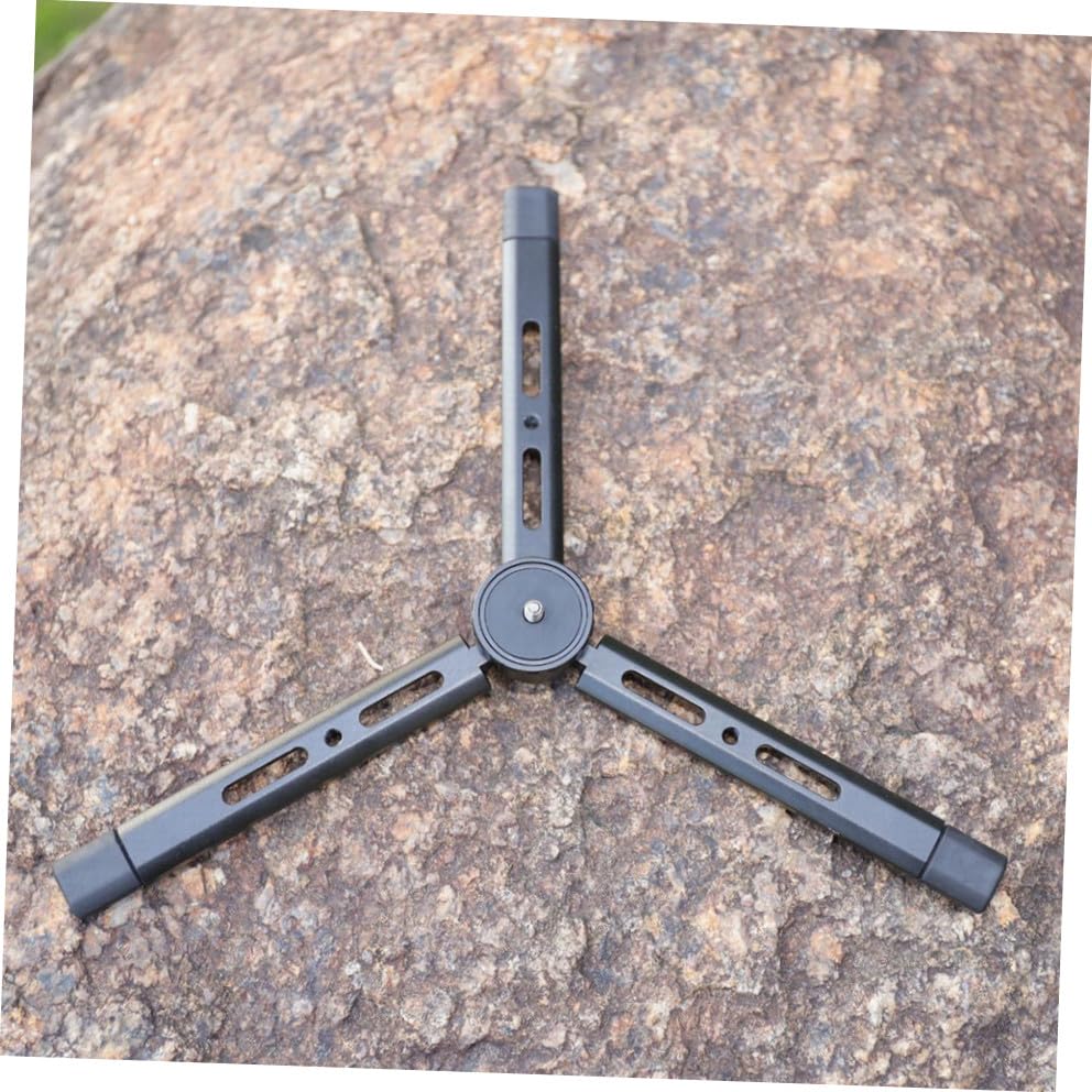 Soporte mini de mesa KOMBIUDA de aluminio plegable para teléfonos y cámaras DSLR con tornillo 4