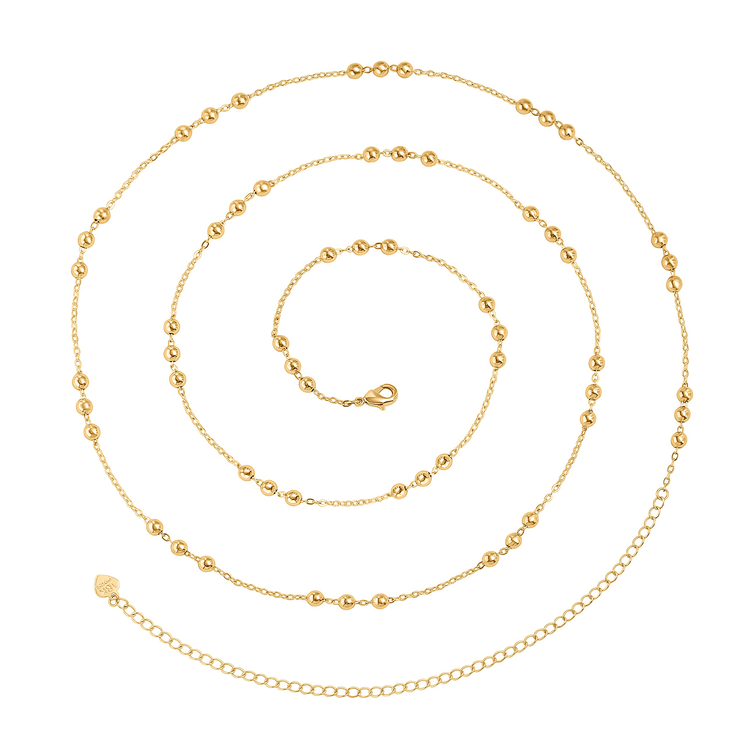 Adjustable 18k Gold Plated Waist Chain, Beach Bikini Body Chain, Handmade Boho Belly Chain