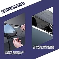 Vista 4 de Cubierta de parabrisas para hielo y nieve para Jeep Grand Cherokee 2011-2024, cubierta de nieve para parabrisas, protector de heladas, granizo