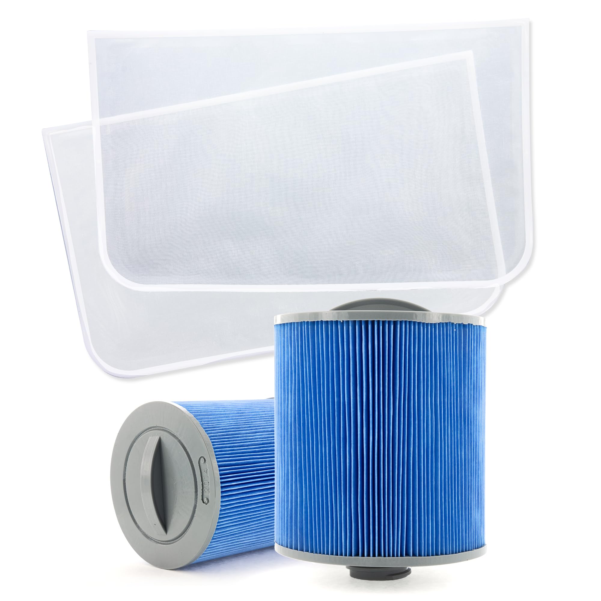 CANADIAN SPA CO. Glacier Filterset 2er Pack, 2X Glacier Silverstream Cartouches filtrantes et 2X Glacier préfiltre, avec ions d'argent, Whirlpool Filter Set