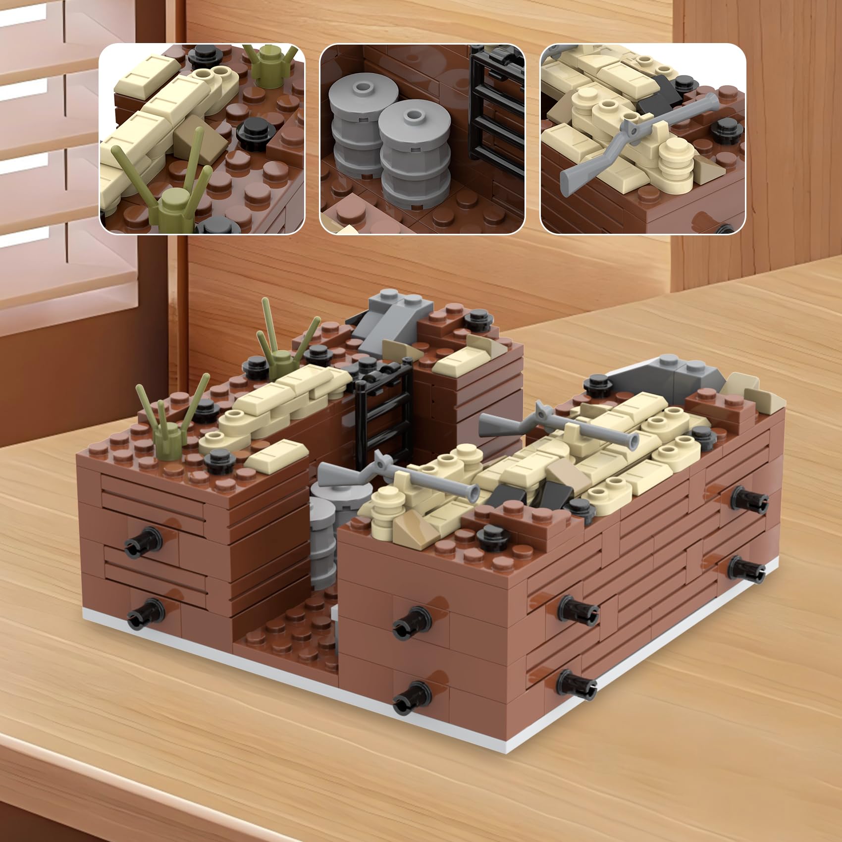 Amazon.co.jp: MOOXI WW2 トレンチミリタリービルディングブロック