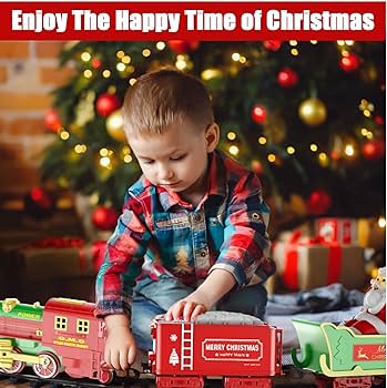 Amazon.com: Train Set for Under Christmas Tree, Electric Toy