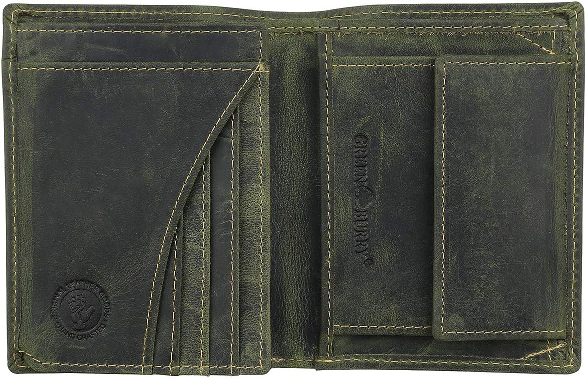 Green Burry, 1701 Vintage Khaki Deer Wallet (21301) - Image 3