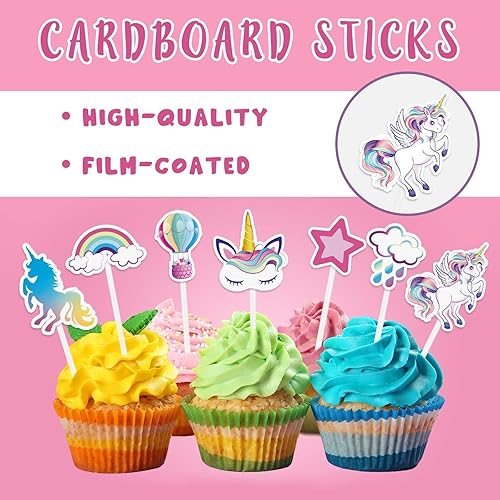 Vista 78 de WERNNSAI 36 decoraciones para tartas de dinosaurio, decoraciones de cumpleaños de dinosaurio, decoración de cupcakes de dinosaurio, decoración