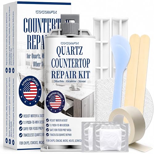 White Quartz Countertop Repair Kit Counter Filler for Chips Cracks