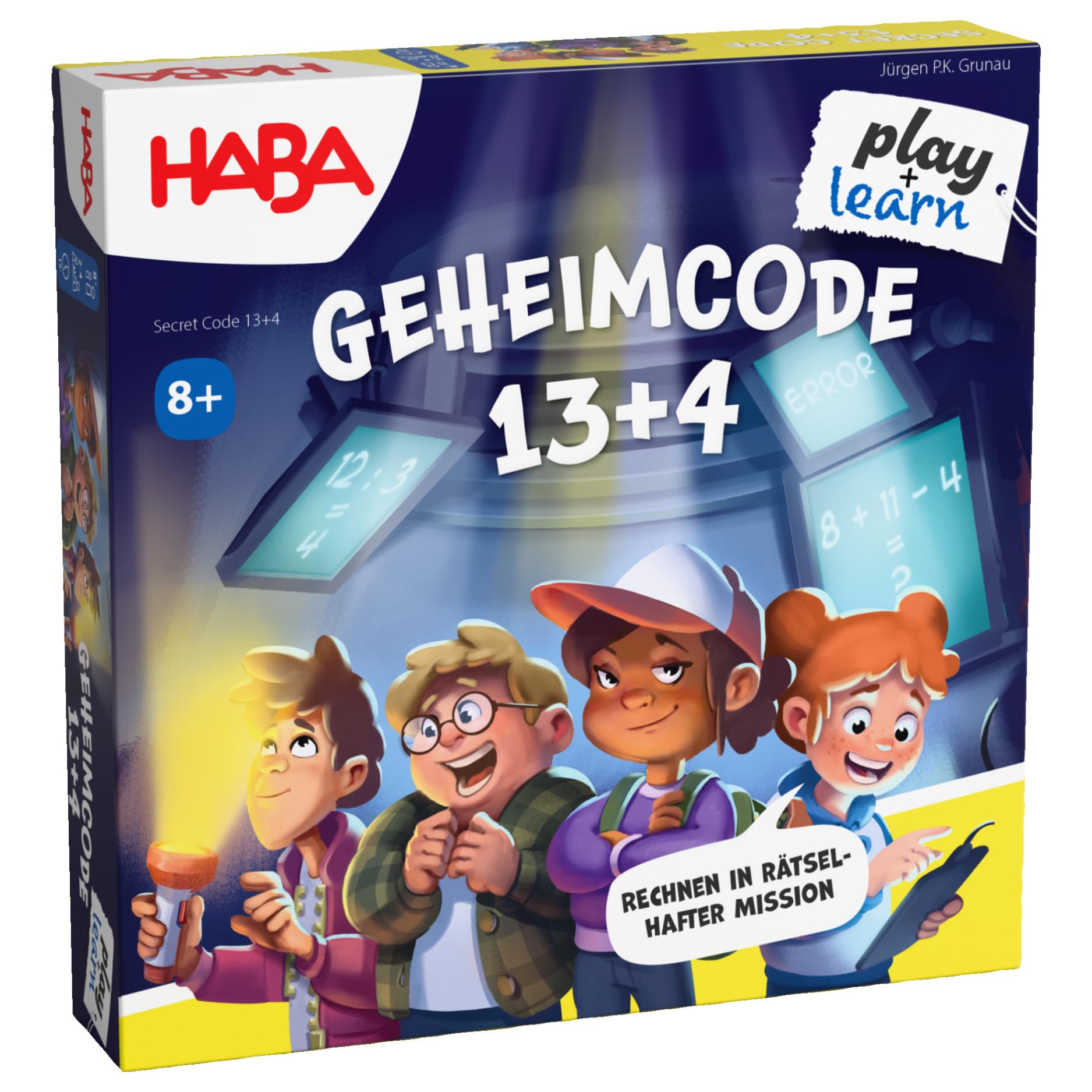 HABA Geheimcode 13+4 – Lern-Brettspiel & Rechenspiel für Kinder ab 8 – Mathe Lernen leicht gemacht – 2012183001