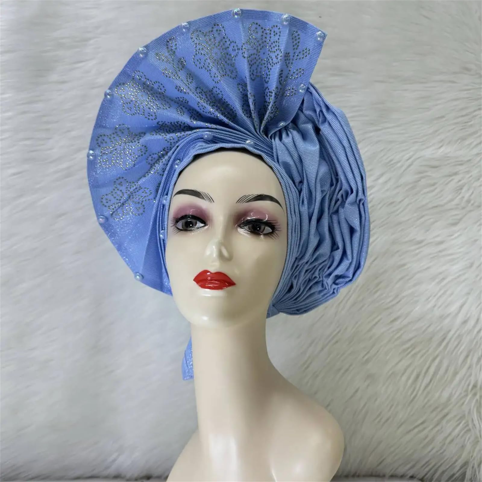 Turbante africano de moda para mujer, turbante para fiesta, turbante africano