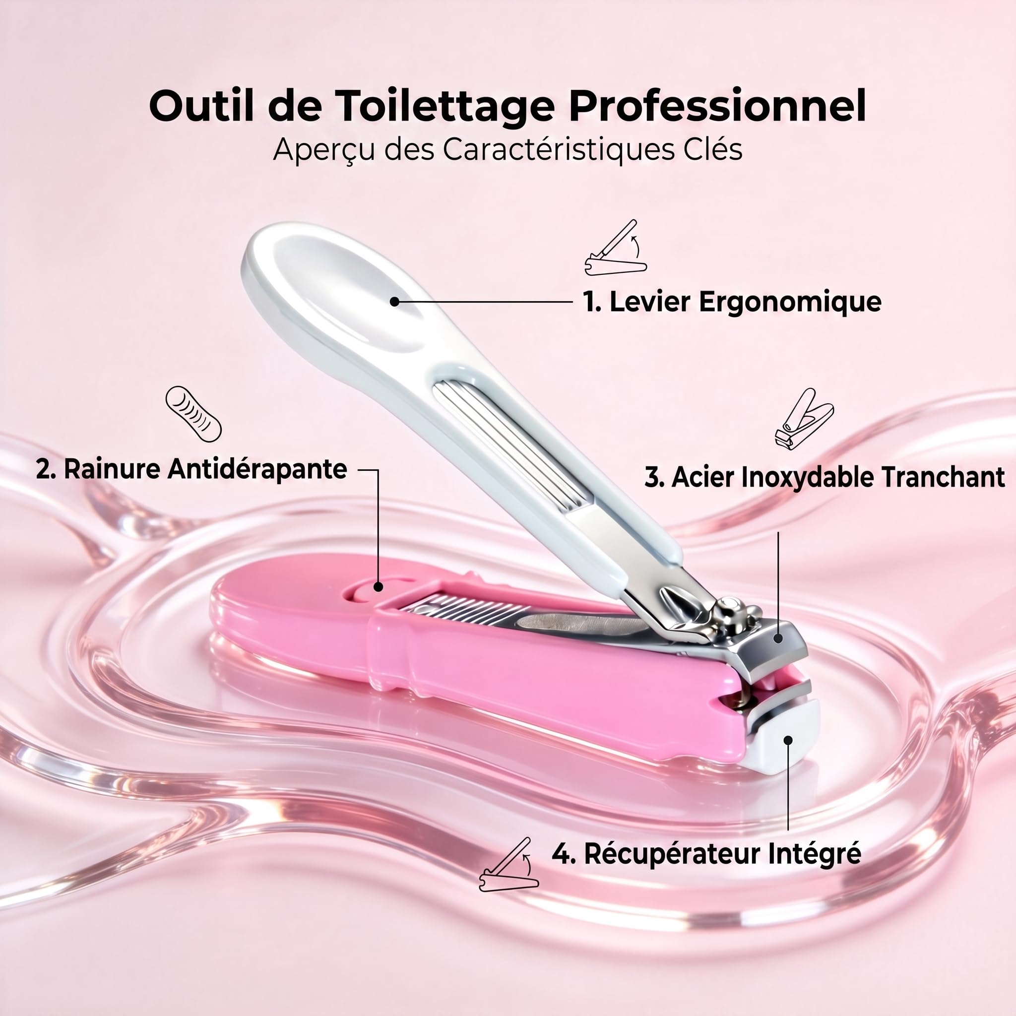 PAFASON Bébé Enfant Sécurité Ongles Coupe Ongles Coupeur Garniture avec Attrape Ongles et Bébé Lime à Ongles en Verre, Idéal pour Jeunes Enfants Nourrisson, Nouveau-nés Tout-petits