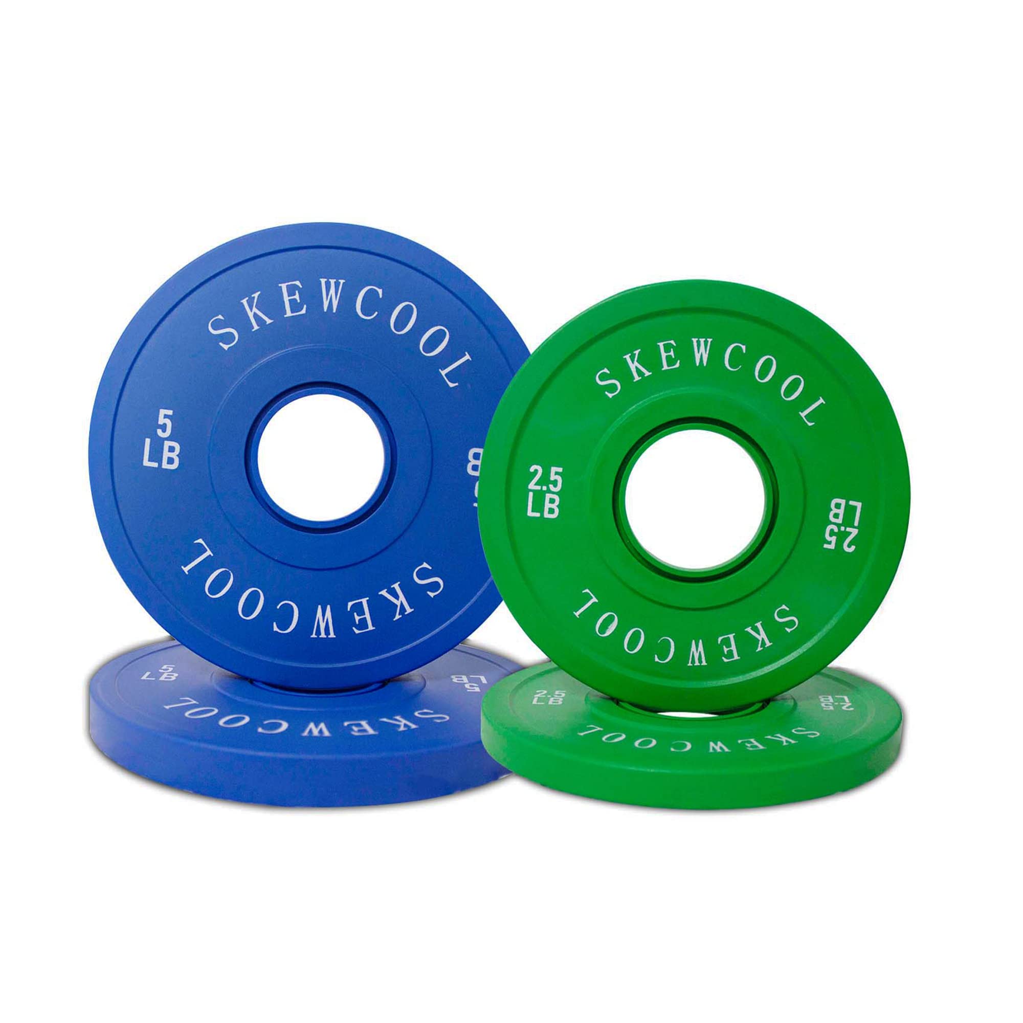Placas de peso de cambio olímpico 2.5LBX2 5LBX2 de goma recubiertas fraccionarias placas de parachoques para entrenamiento cruzado y levantamiento de pesas olímpico
