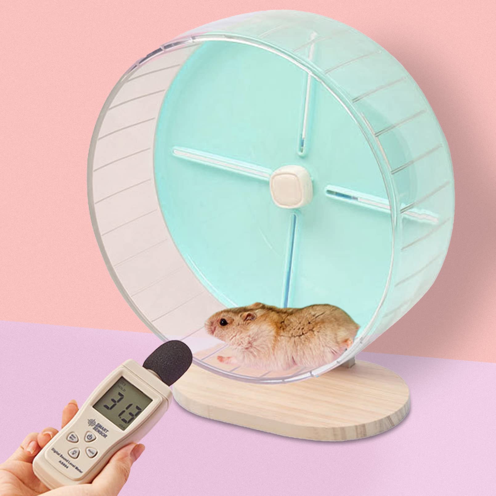 Rueda De Ejercicio De Madera Para Hámsteres Pequeños - ¡Diversión Y Actividad Para Tu Mascota!