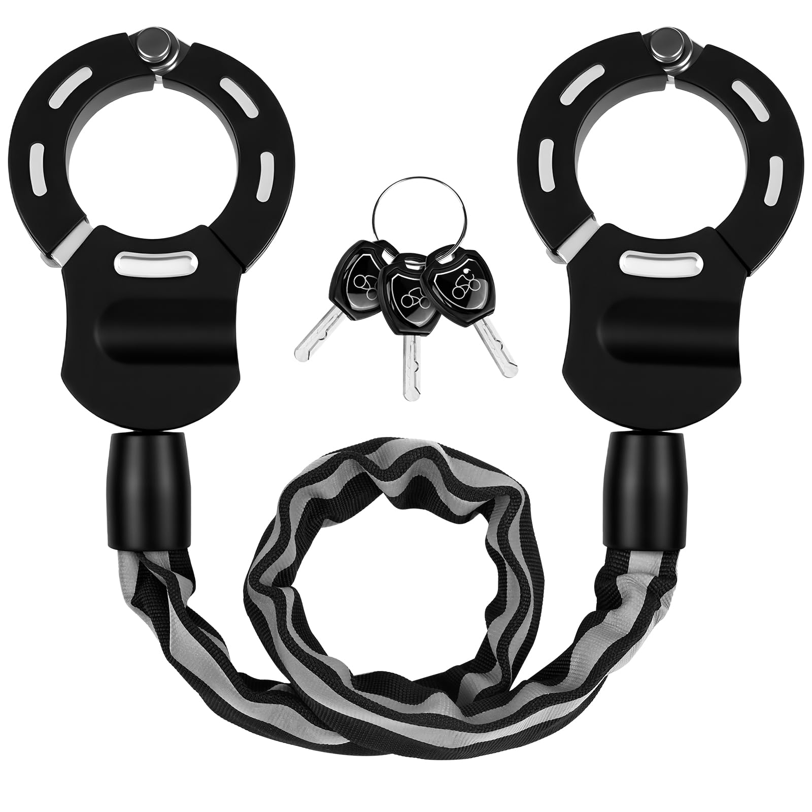 Gaethra E Scooter Schloss, Schloss für E Scooter mit Schlüssel, Handschellenschloss mit Silikonschutz Gegen Kratzer, Hochsicherheitsschloss ideal für Scooter Roller, Kinderwagen, Motorrad, E-Bike