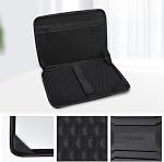 MOSISO 13-14 inch Laptop Hard Case, 13.3 inch Waterproof Shockproof Computer Bag Compatible with MacBook HP Dell, Symmetrical Trapezoid EVA Carrying Laptop Sleeve Hard Shell with Handle, Black
