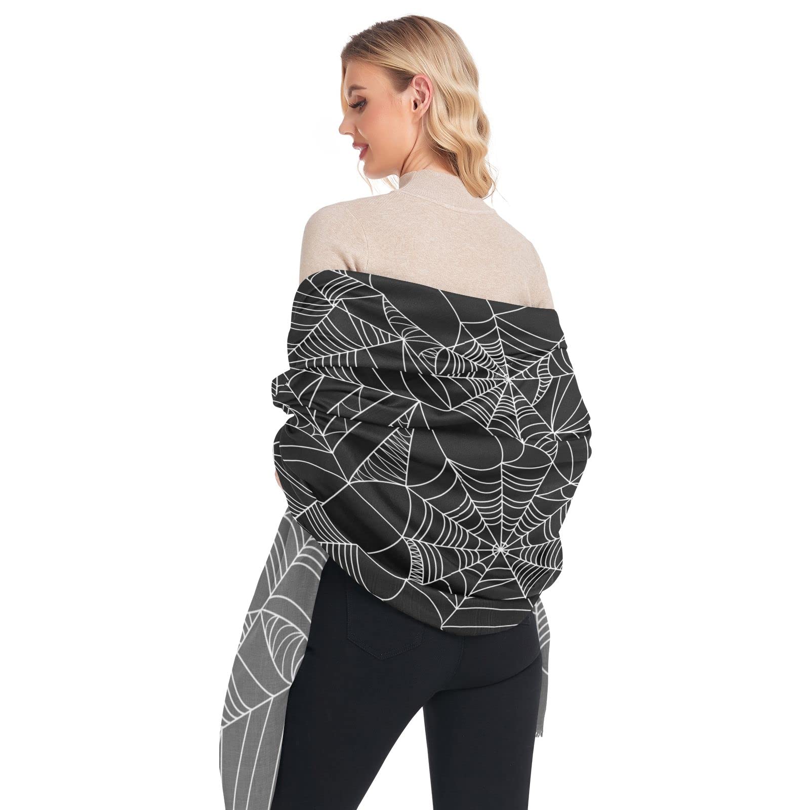 OyihfvsWoman Long Linen Silk Scarf Soft Head Wrap Silk Shawl Stole Soft Neckerchief