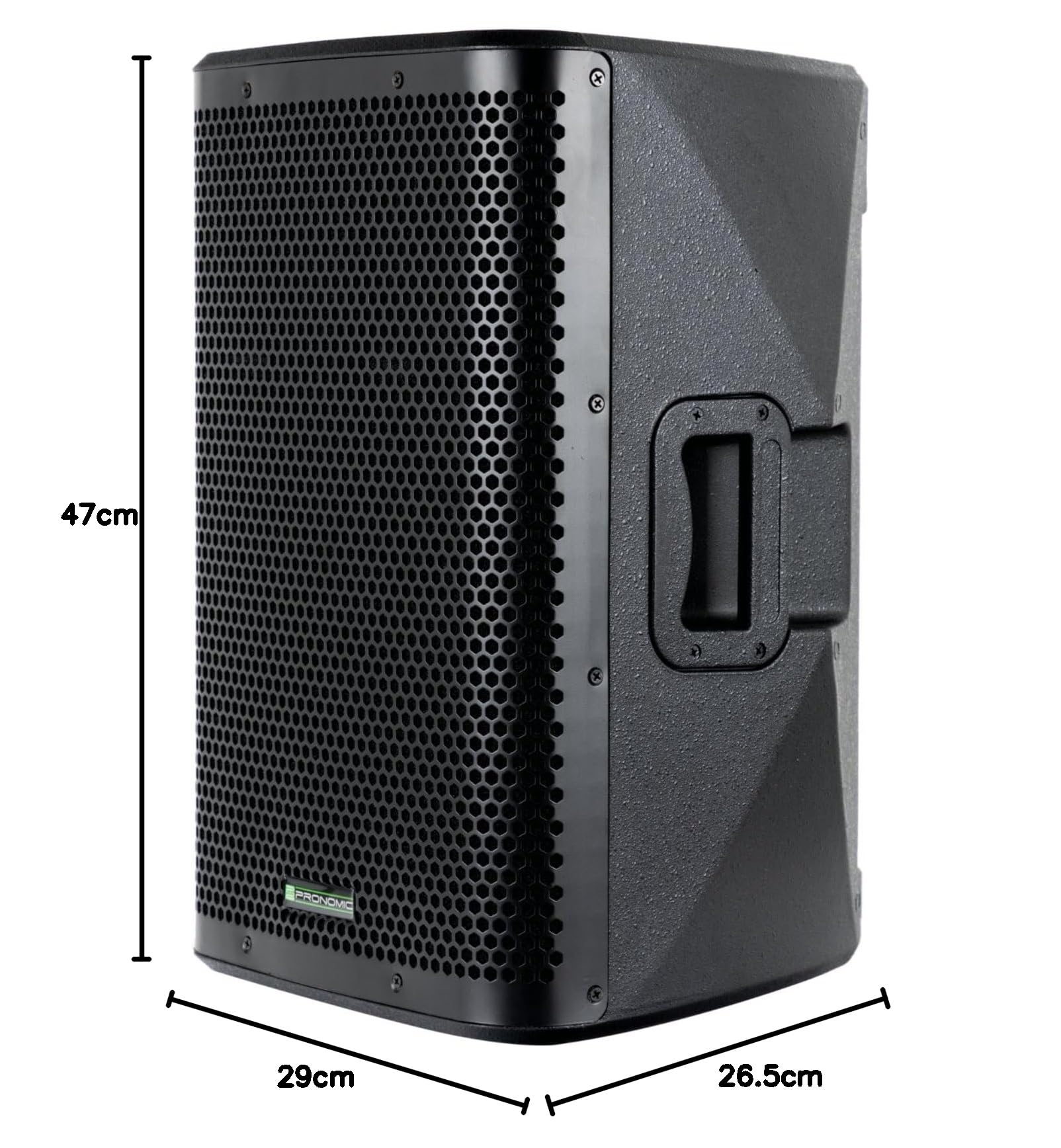 Pronomic C-212 MP: Cassa passiva 2 vie 12" - Potenza 300W RMS / 1200W Peak - Woofer 12" + Driver compress. 1,35" - Impedenza 8Ω - SPL max 126 dB - Nero