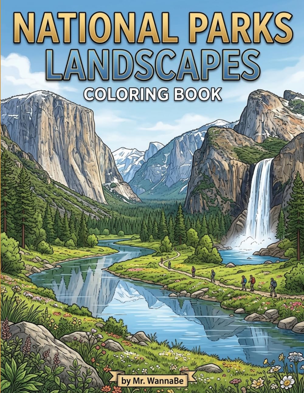 National Parks Landscapes Coloring Book: A Creative Journey Through U.S. National Parks for Stress Relief and Relaxation