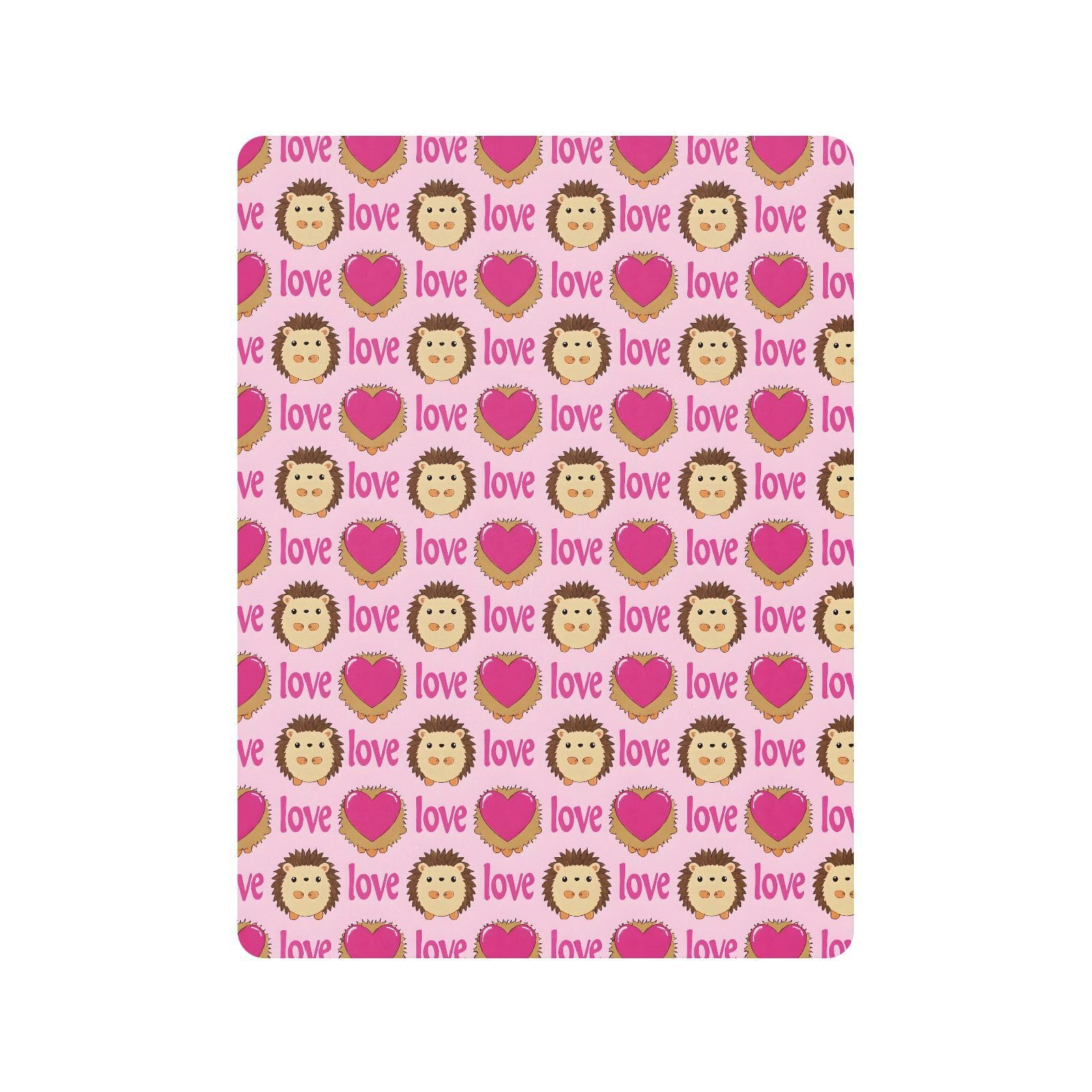 Babybettlaken mit niedlichem Igel-Motiv, für Jungen und Mädchen, weiches Spannbetttuch, Standard-Matratze, 71,1 x 132,1 cm