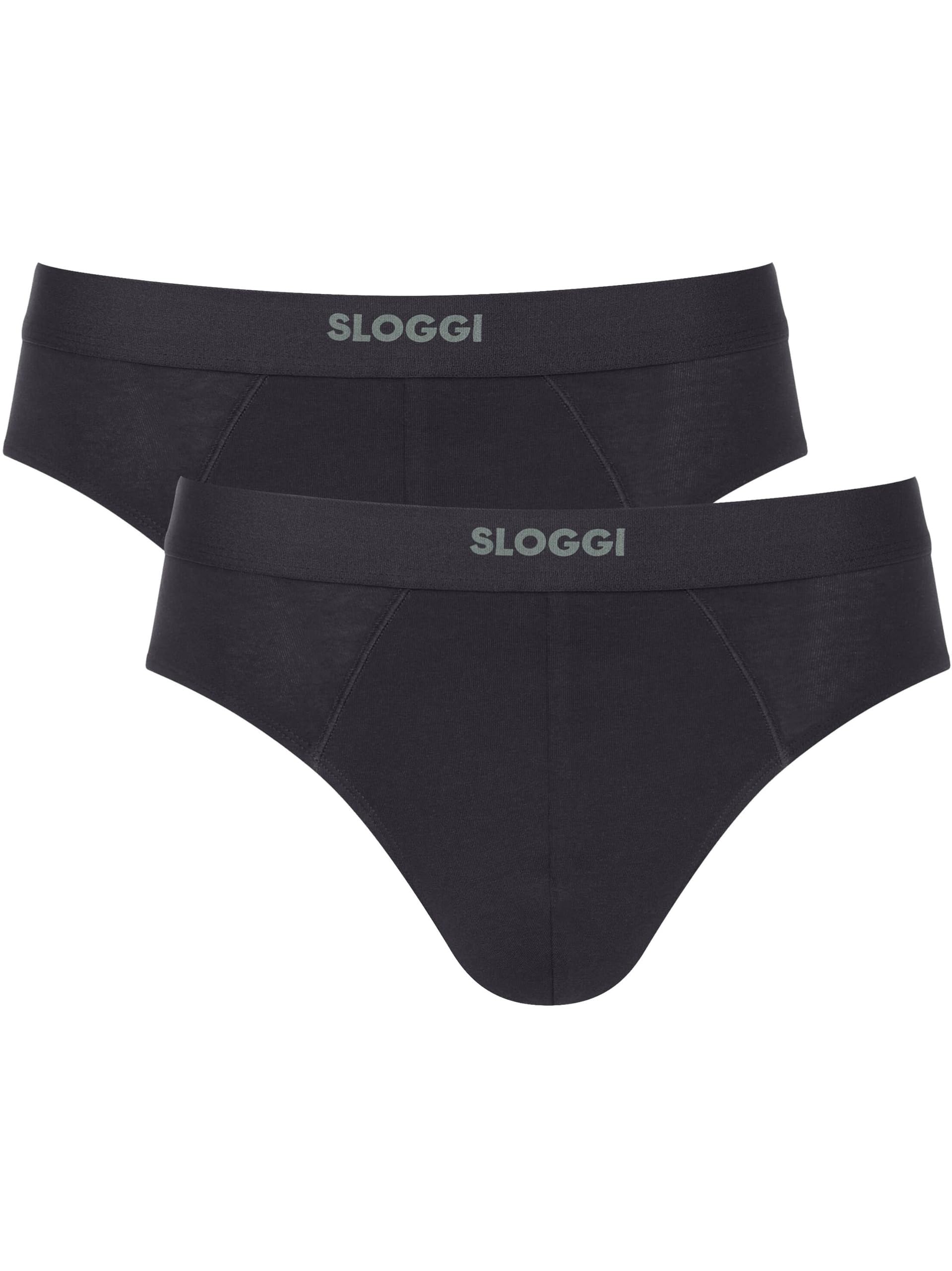 Sloggi Men's Black Ever Ease Brief 2P