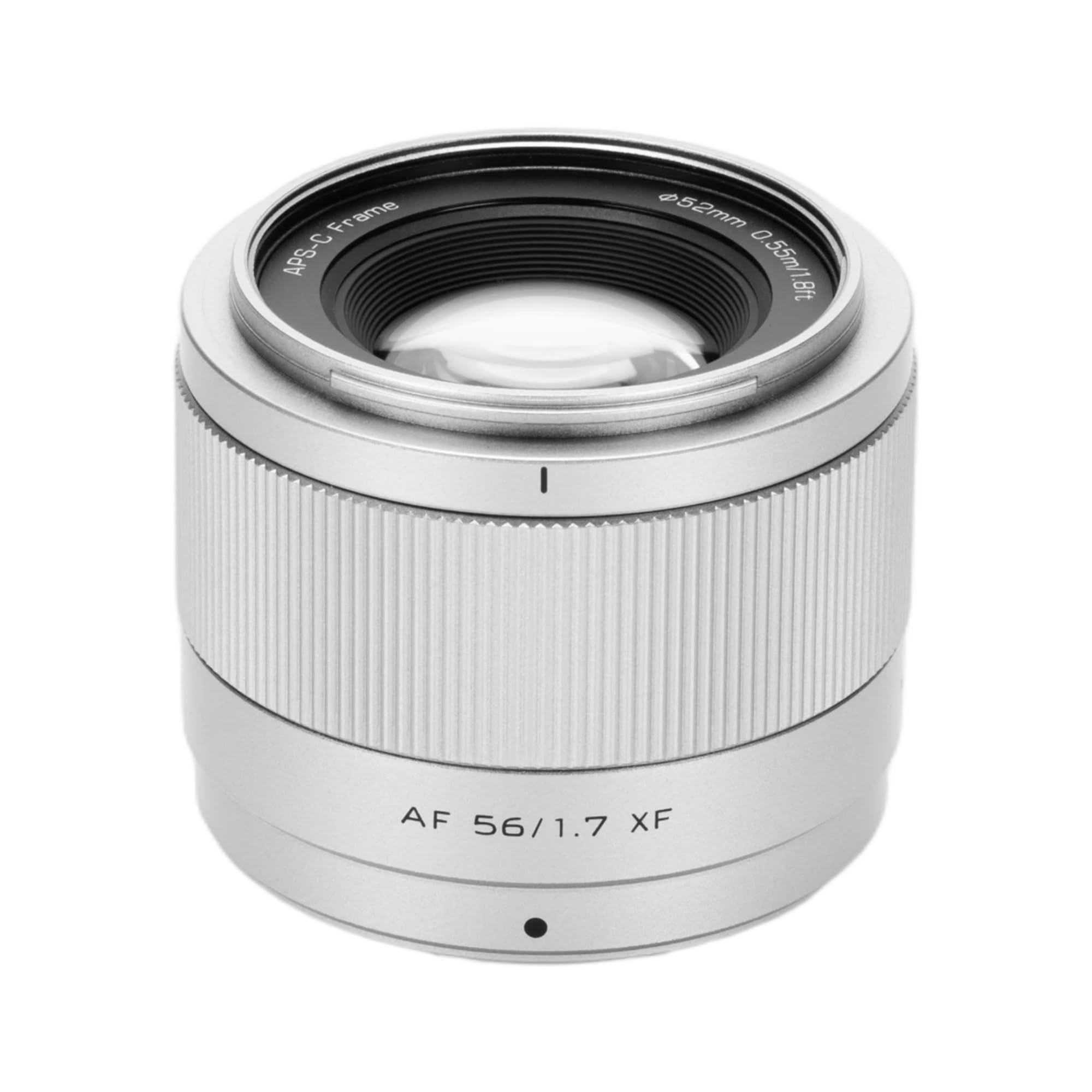 VILTROX 56mm F1.7 XF, AF 56mm f/1.7 pour Monture Fuji X, Objectif APS-C pour Fuji X-T5 X-T4 X-T30 II X-S10 X-T200 X-T30 X-H1 X-H2 X-T3 X-M5, Argent