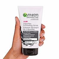 Vista 3 de Garnier SkinActive Exfoliante Eliminador de Puntos Negros con Carbón, 5 onzas líquidas (150mL), 1 unidad (el empaque puede variar)