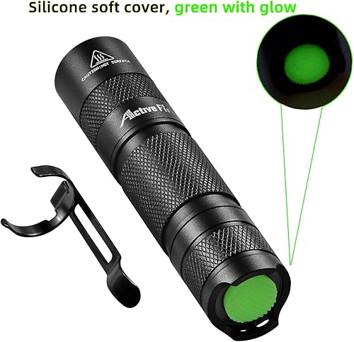 Miniatura 3 de ACTIVEFIRE Mini AA Pen luz LED portátil, súper brillante, impermeable, linterna de llavero, luz de clip, alimentado por pilas AA o 14500