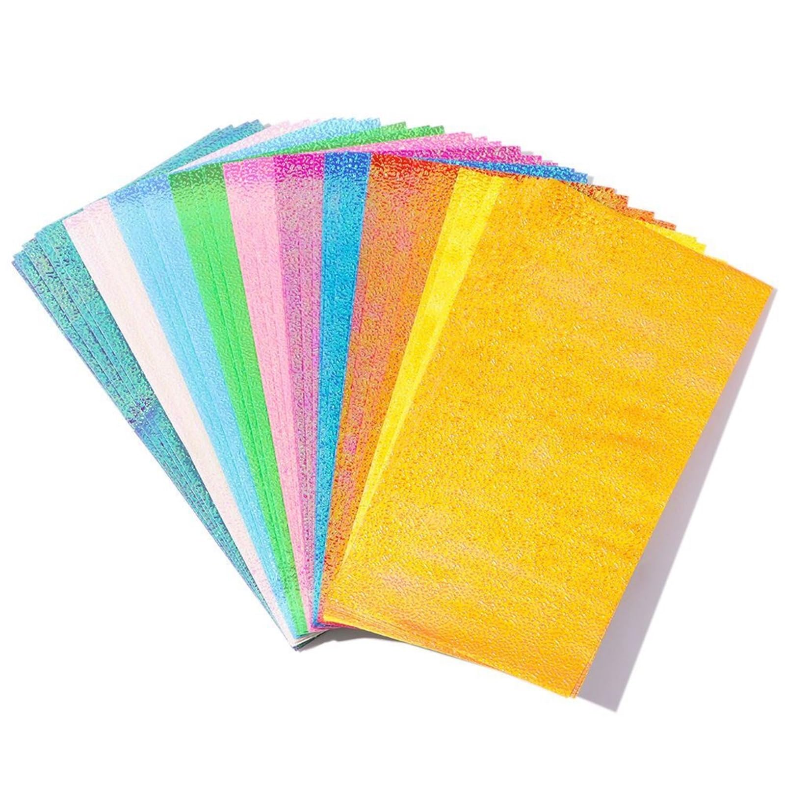 100 STÜCKE Schreibwaren Liefert Gemischte Glänzende Farbe Scrapbooking Dekoration DIY Zubehör Glitzernde Origami Papier Quadratische Faltpapiere Für Handgefertigte Dekorationen(15cmx15cm)