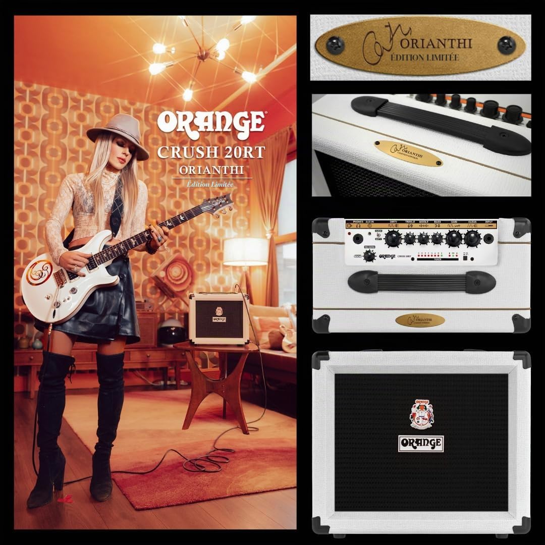 Orange Crush 20RT Orianthi Limited Edition - Amplificateur Combo à Semi-conducteurs pour Guitare Électrique