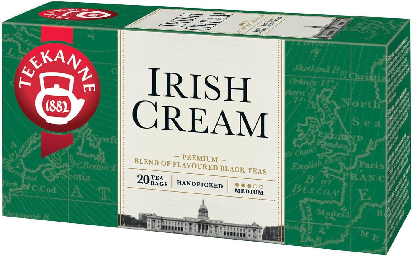 TeekanneIrish Cream Premium Blend of Flavoured Fine Black Tea 20 TeabagsRainforest AllianceRainforest AllianceRainforest AllianceRainforest Alliance