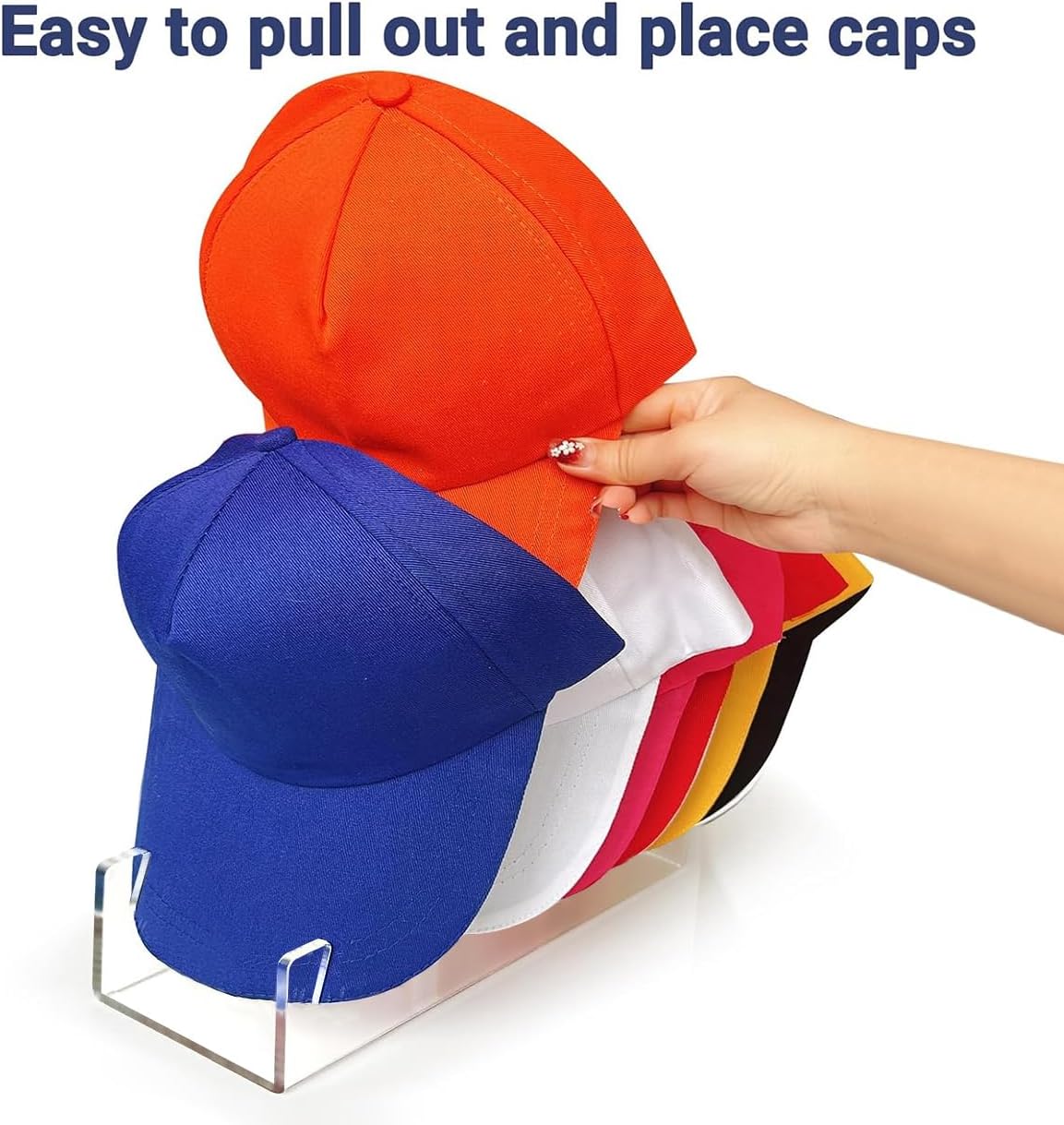 Hat Organizer for Baseball s, No Install Acrylic Hat Stand
