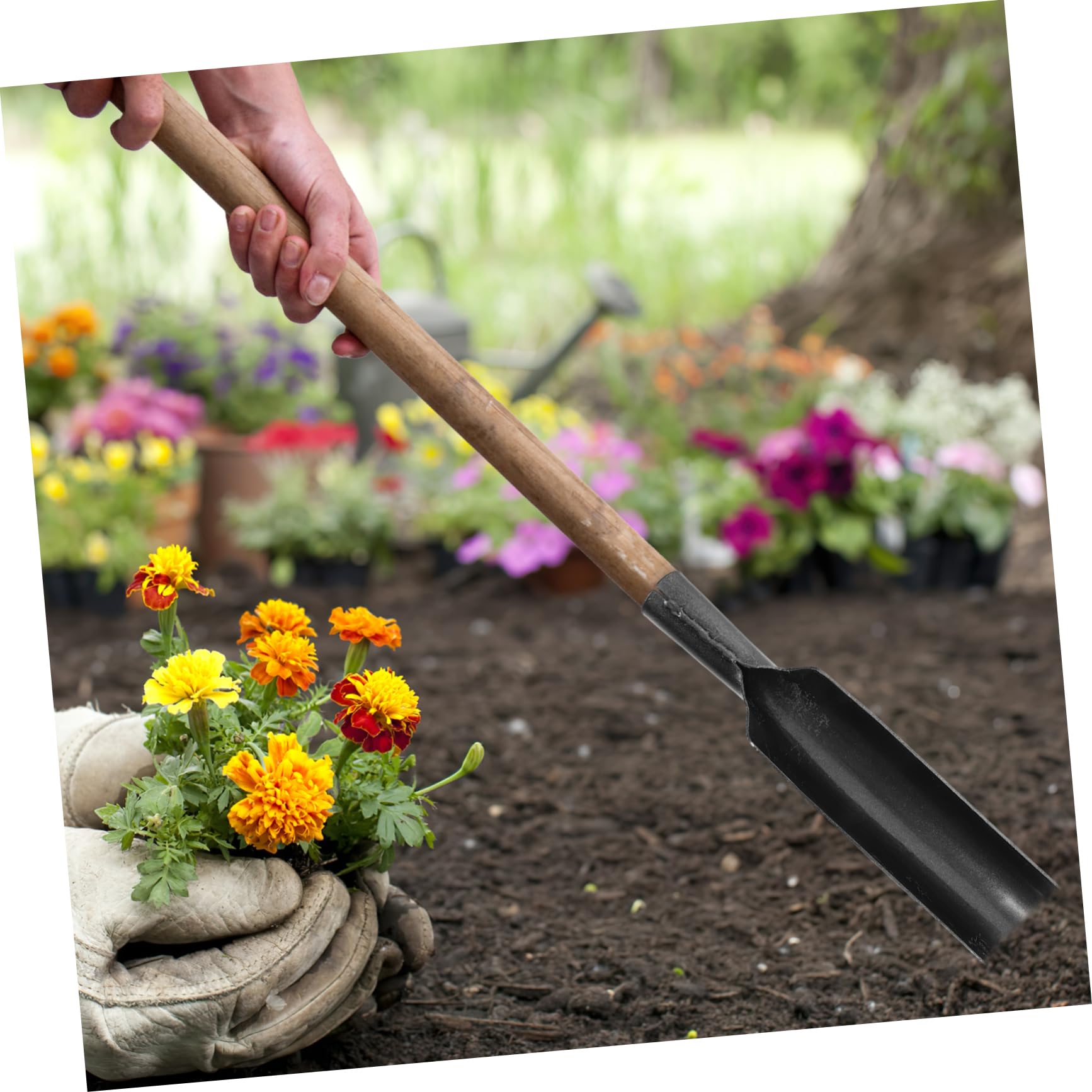 Pala De Jardín Pala Luoyang Engrosada Herramientas para Plantar De Metal para Jardinería Herramienta De Jardinería para Excavar