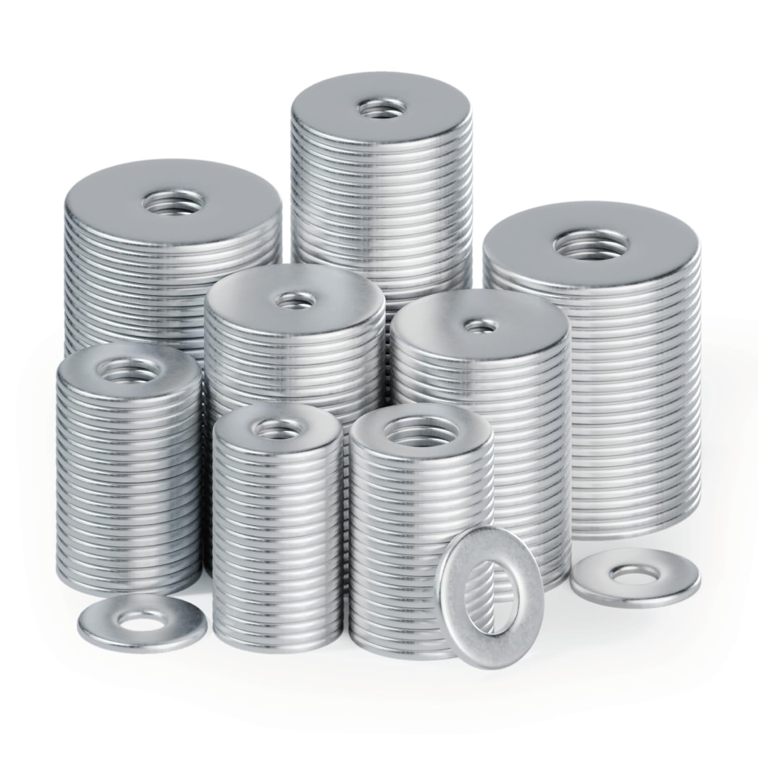 60 Stück Große Unterlegscheiben M8 Unterlegscheiben Edelstahl Beilagscheiben, Karosseriescheiben, Runde Unterlegscheibe M8 x 30mm, rostfreie Metallscheiben für Schrauben Gewindestange Muttern