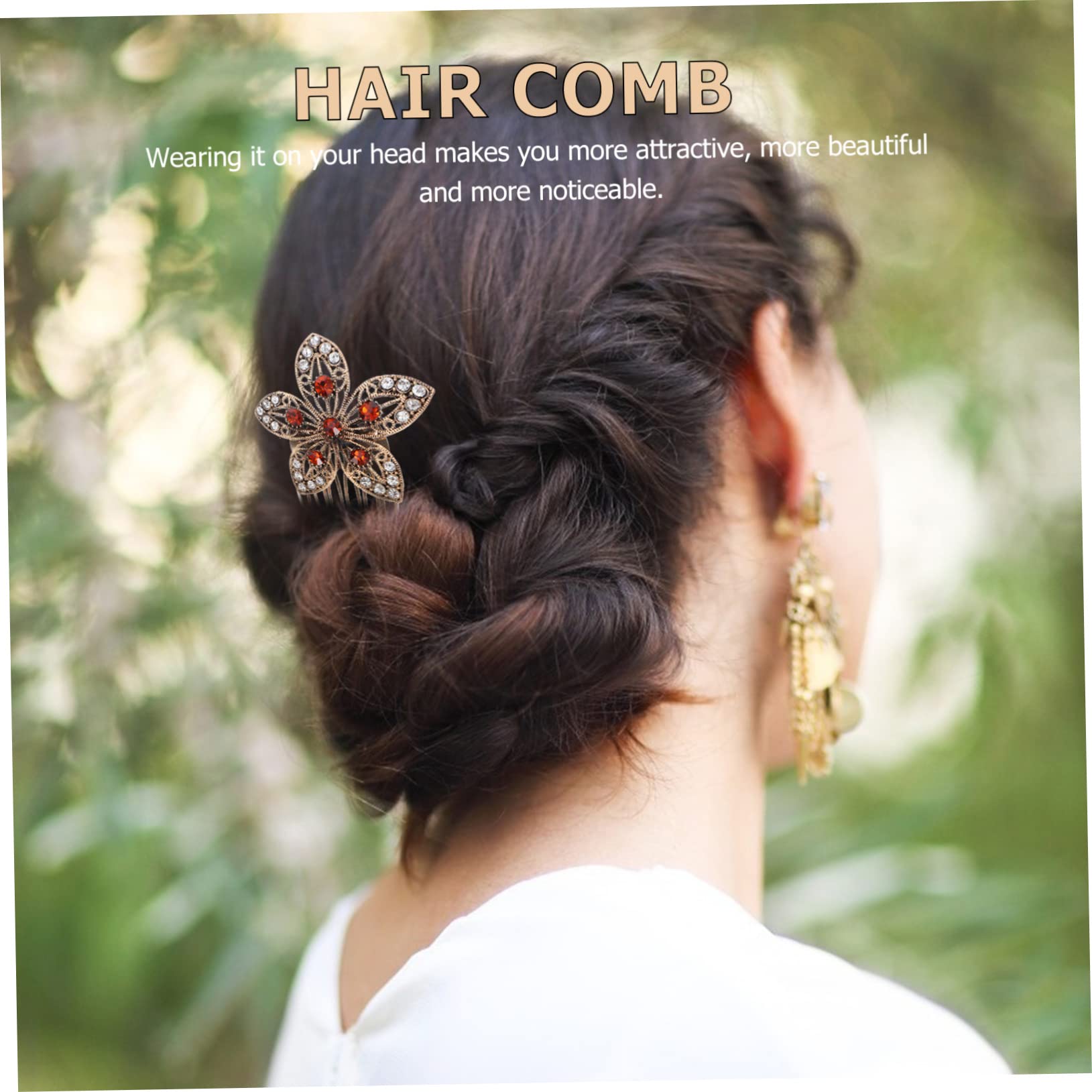 MAGICLULU 15 Piezas Peine De Pelo De Diamantes Retro Accesorios Para El Cabello De Boda Clips De Peine De De Pelo Horquillas Decorativas Horquilla De Elegante Clip De