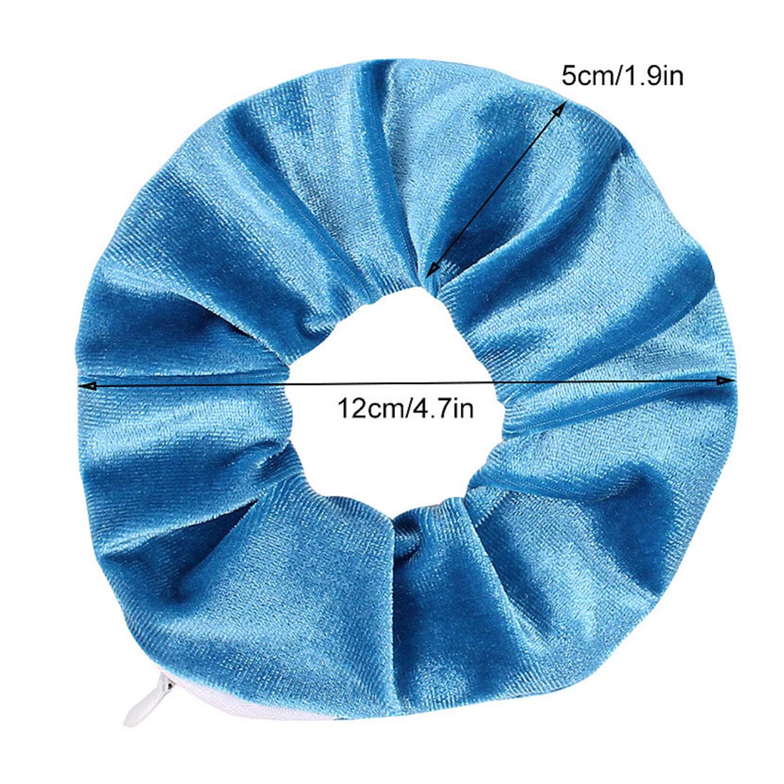 3 Pezzi Elastici per Capelli in Velluto con Tasca con Cerniera, Elastici Nascosti per Capelli, Hair Scrunchies Flanella per Viaggi 3 Pezzi Elastici per Capelli in Velluto con Tasca con Cerniera, Elastici Nascosti per Capelli, Hair Scrunchies Flanella per Viaggi