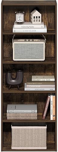 Miniatura 189 de Furinno Jaya Simple Home Estantería ajustable de 3 niveles, blanco Blanco,Negro -,Pino ámbar,Nuez Columbia,Espresso,Roble Frech