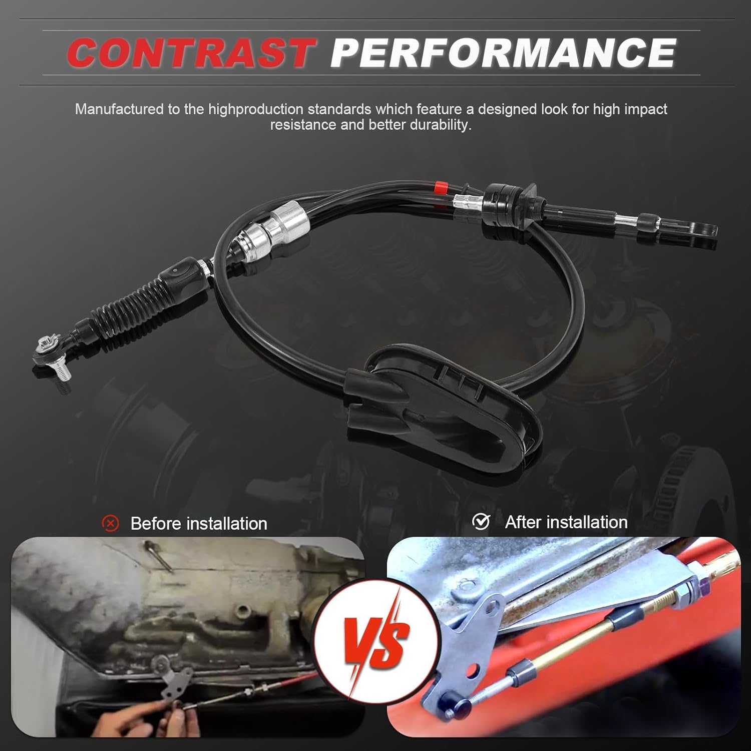 Automatic Transmission Shift Cable Compatible with Rogue 2008-2009-2015 Replaces 905-634 34935JM000