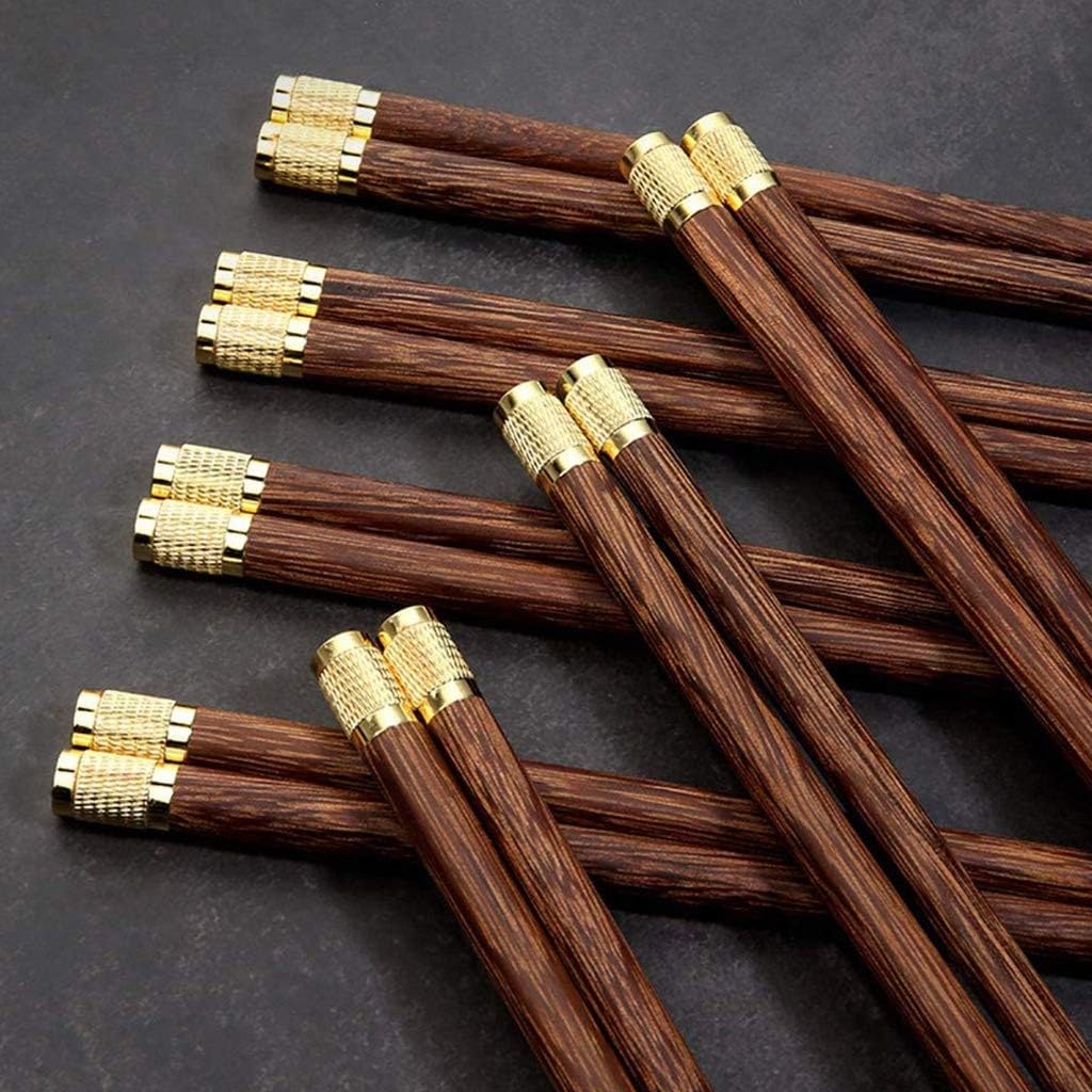 baguette coréenne baguettes japonaises Baguettes, 5 paires de baguettes réutilisables, ensemble cadeau de baguettes de style japonais naturel