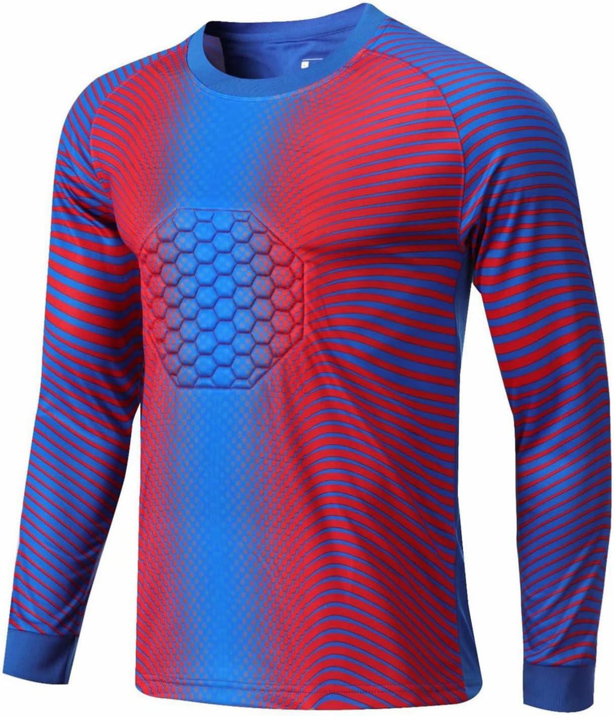 CHICTRY Kids Boys Soccer Goalie Jersey Youth Goalkeeper Uniform Long Sleeve Padded Goalie Shirts for Team Training