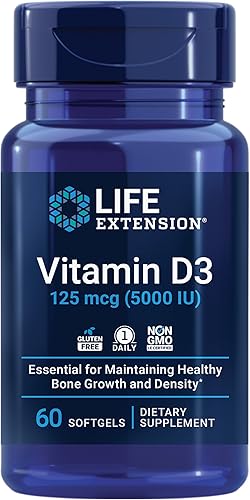 Miniatura 5 de Life Extension Suplemento de potasio y magnesio para la salud cardíaca con vitamina D3 5000 UI - 60 cápsulas y 60 cápsulas blandas