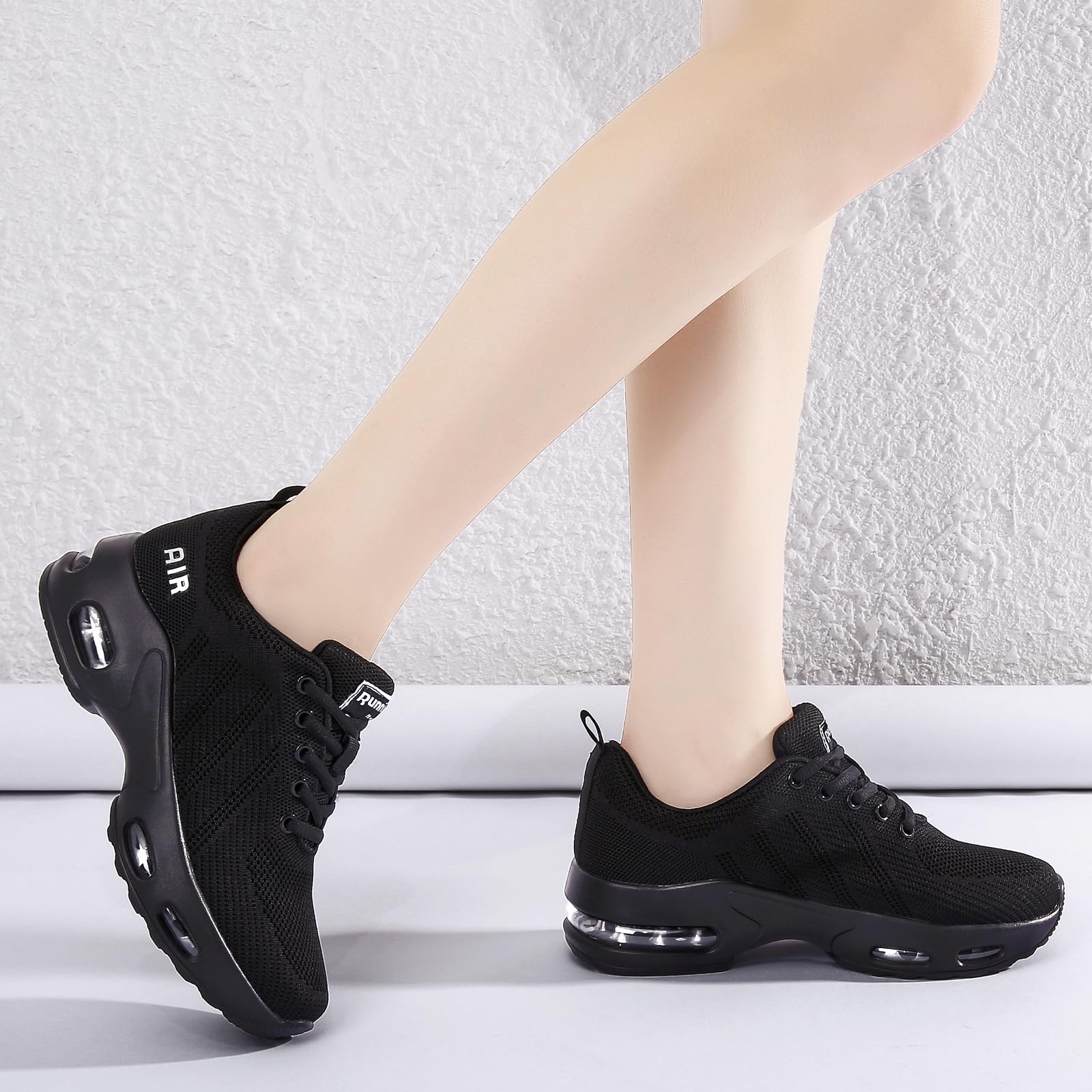 Myztra Baskets pour femme avec coussin d'air soutien de la voûte plantaire Chaussures de course