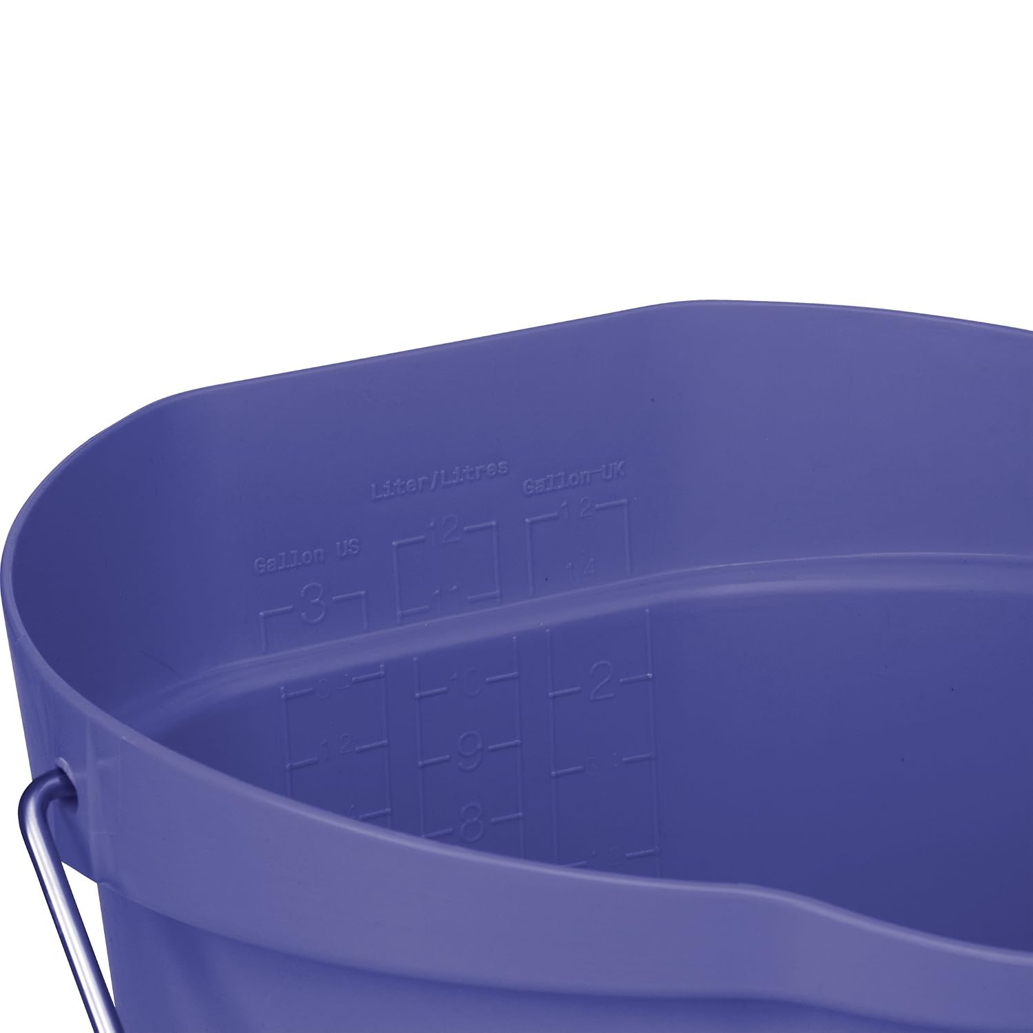 Vikan 56868 Pail,3 gal.,PP/SS,Purple