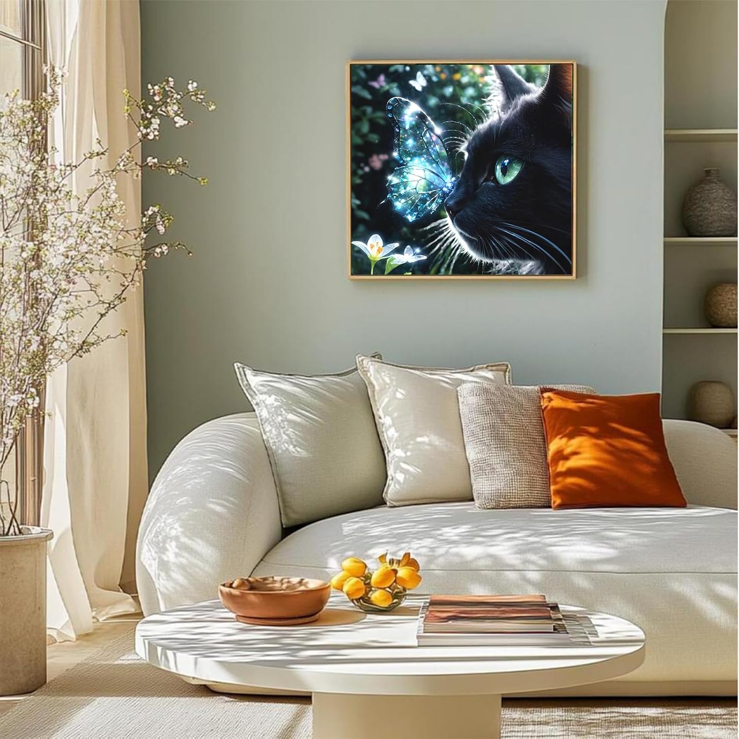 Aicomeon Diamond Art Kits for Adults Cat Butterfly Diamond Painting Kits image 3