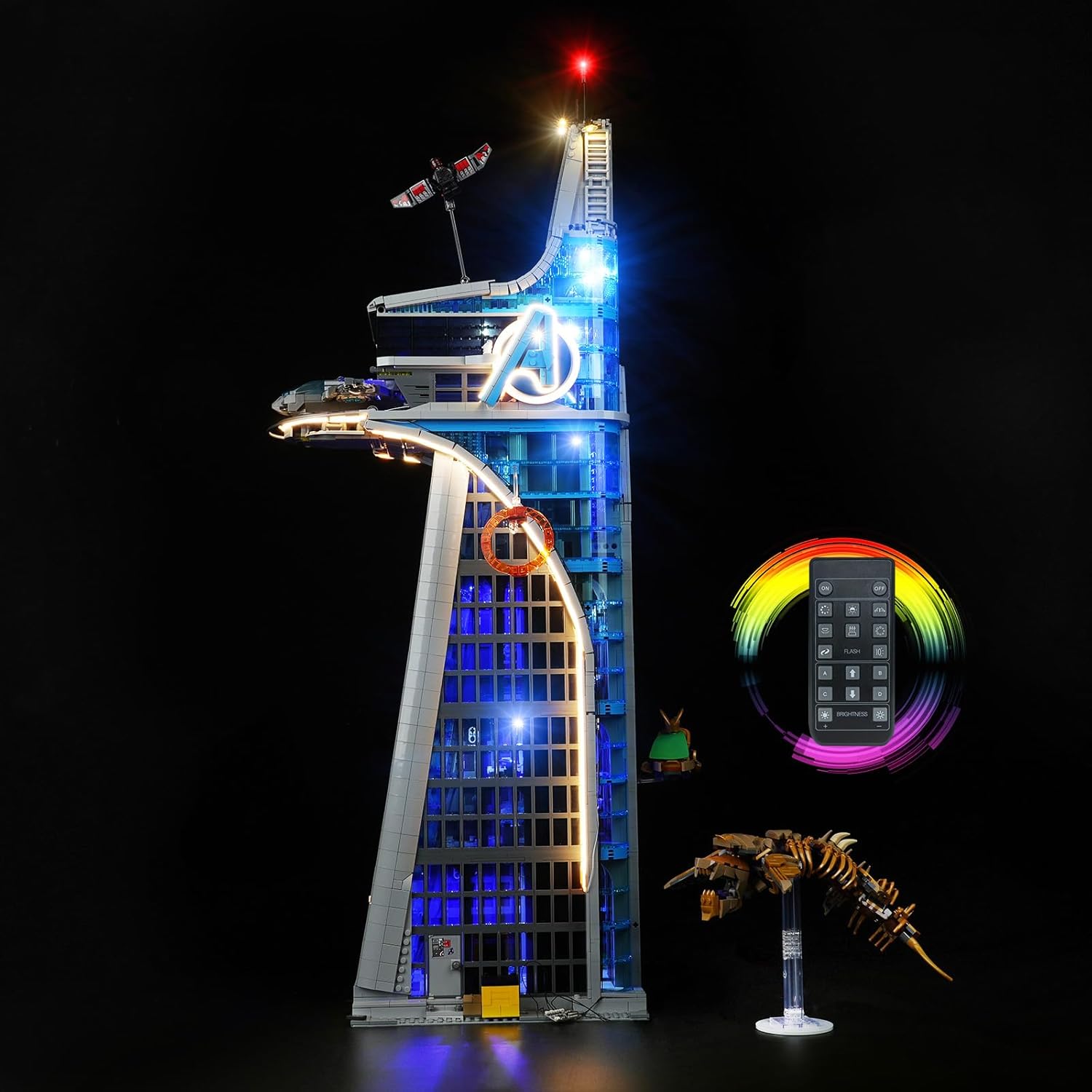 LED Lighting Kit for Lego Marvel Avengers Tower 76269, LED Light Compatible with Lego 76269 Building Block Models - NOT Included The Model Set