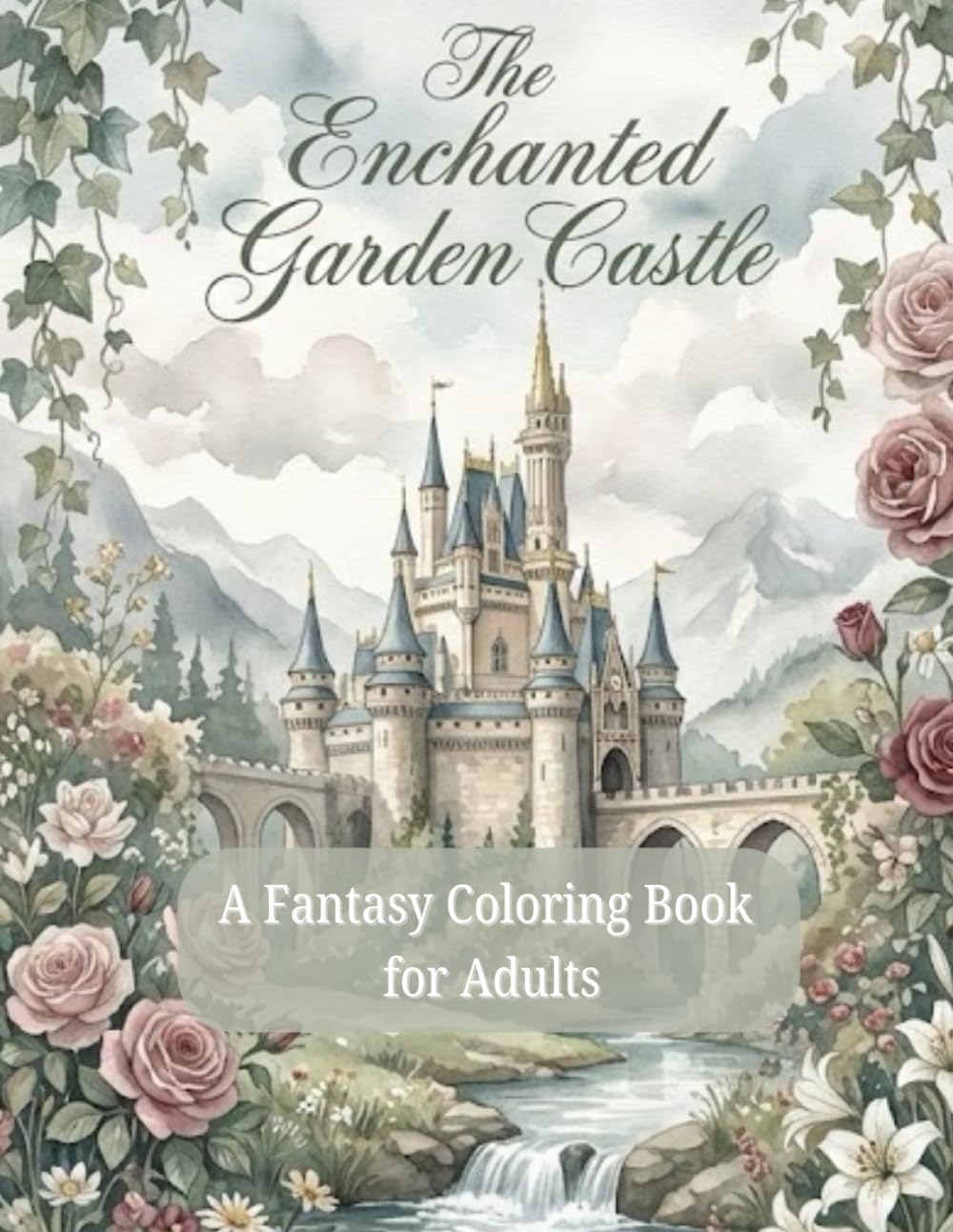 The Enchanted Garden Castle: A Fantasy Coloring Book for Adults